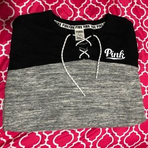 PINK LOGO SWEATER